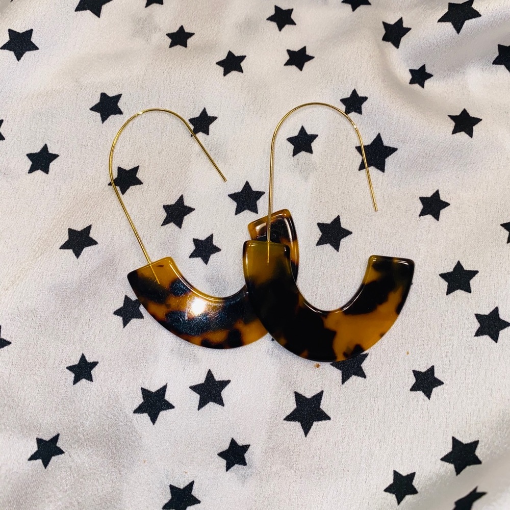 Acrylics Cheetah Earrings